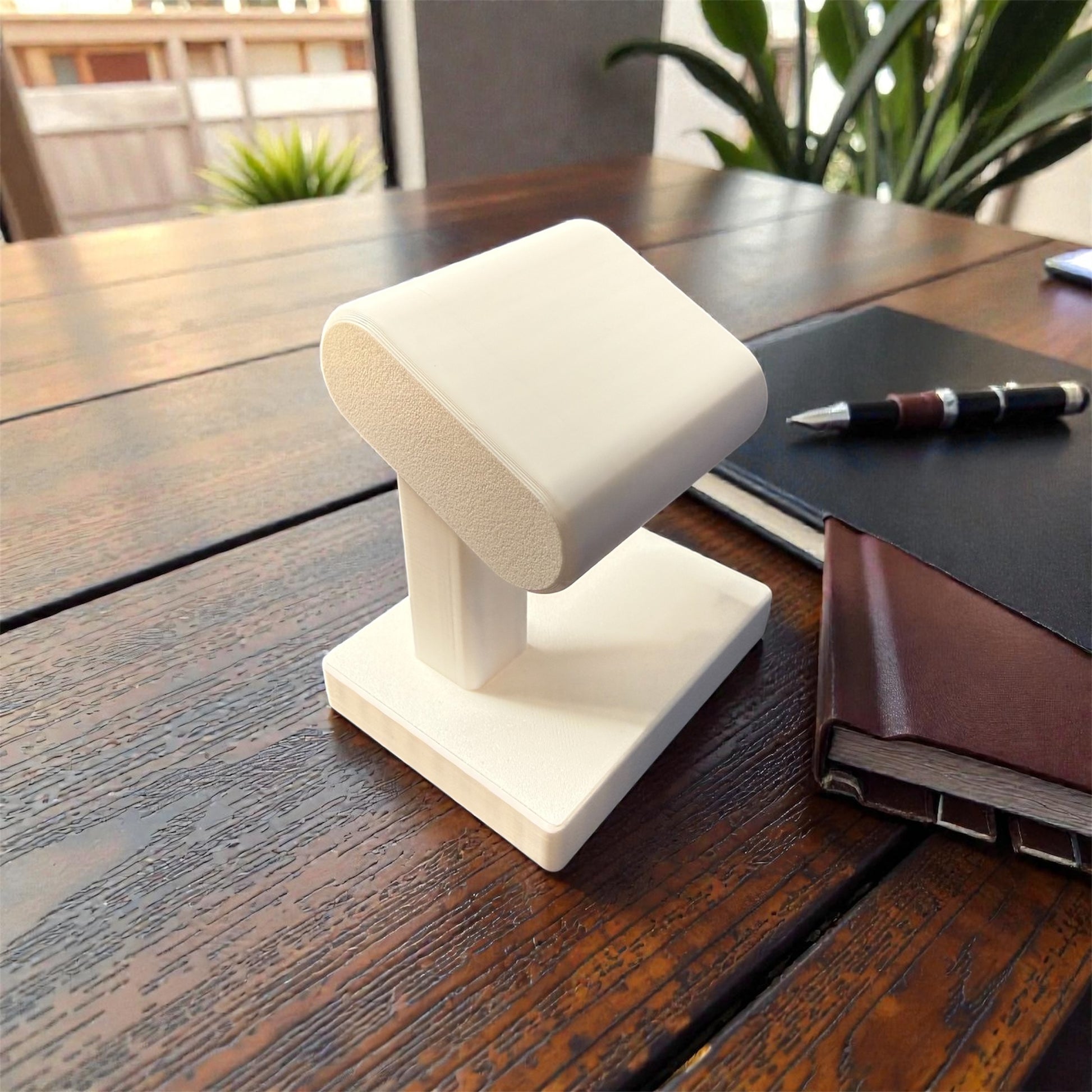 White Stand on Desk
